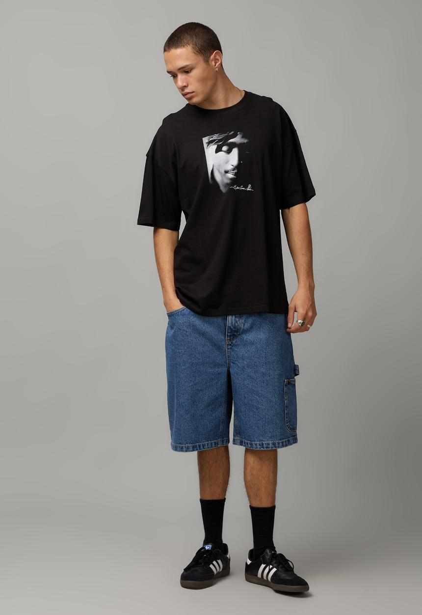 Factorie - Essential music merch T-shirt - lcn bra black/tupac window 