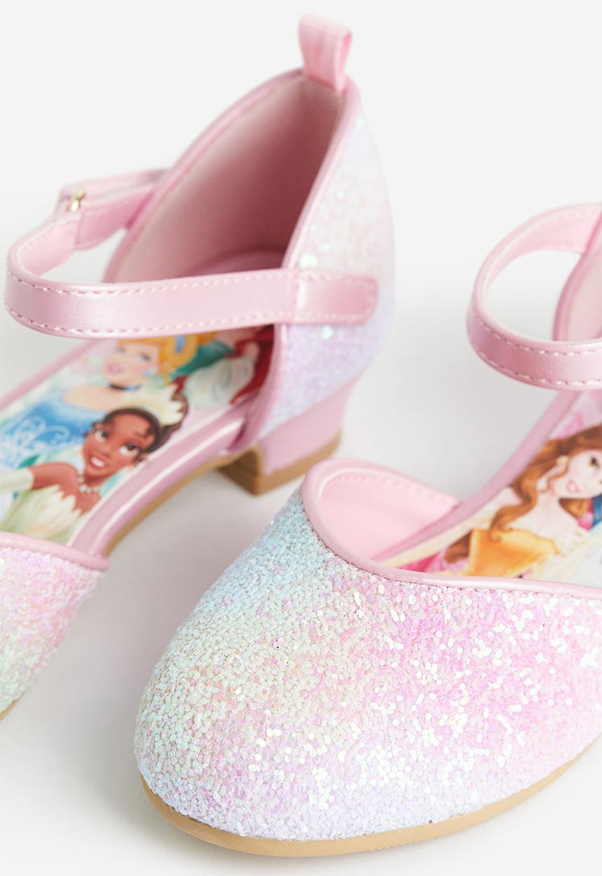 Glittery shoes - pink/disney princesses. - 0927242013