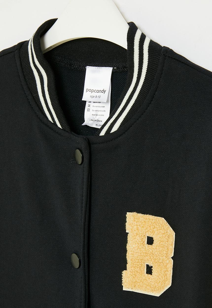 Pop Candy - Baseball jacket -  black & ecru