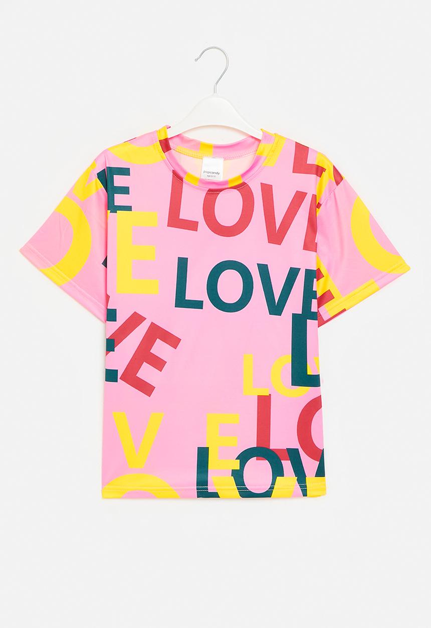 Pop Candy - Short sleeve printed tee-pink