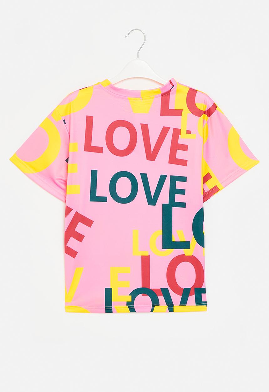 Pop Candy - Short sleeve printed tee-pink