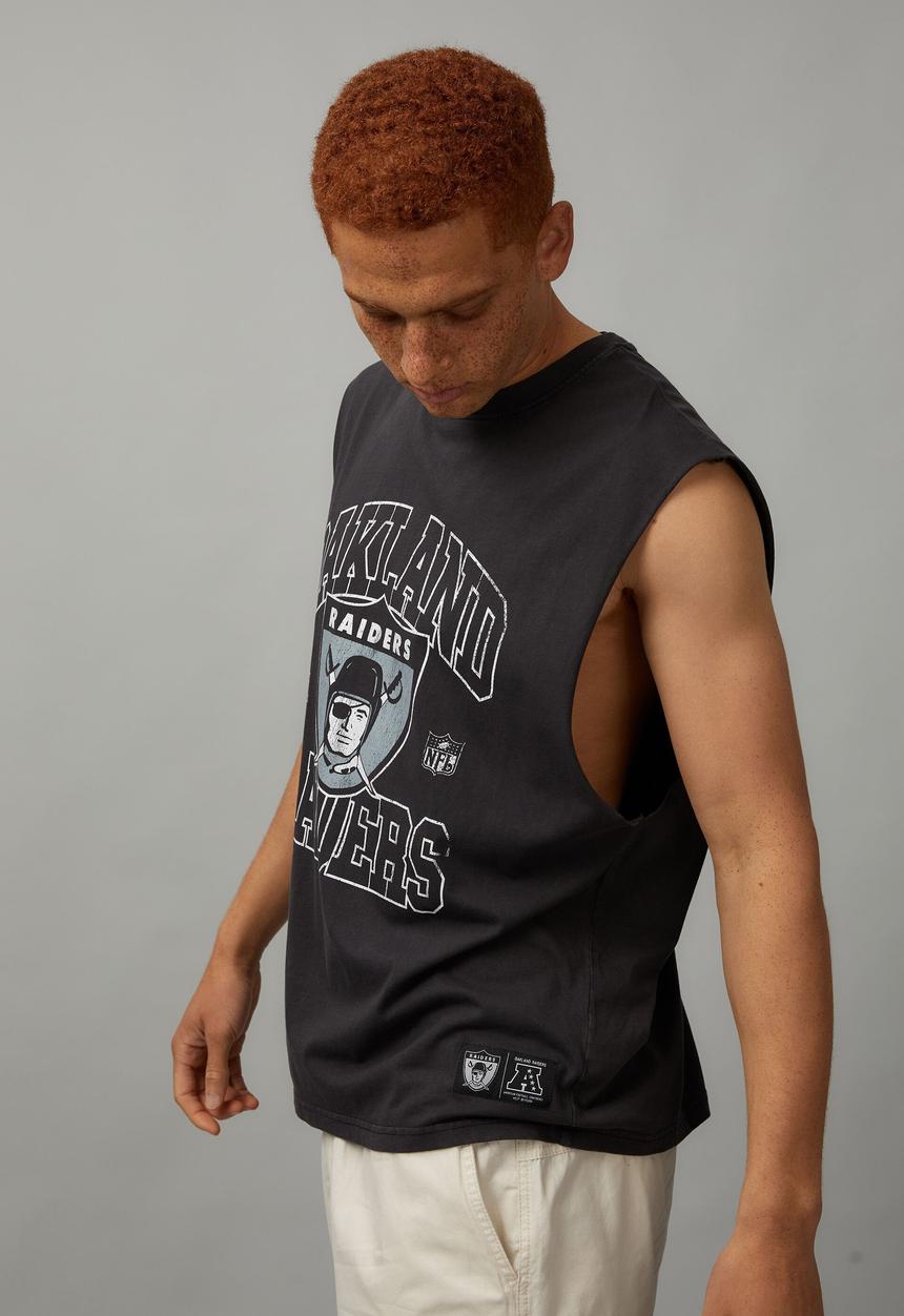 Factorie - Nfl Muscle Tank - Lcn Nfl Washed Black/raiders