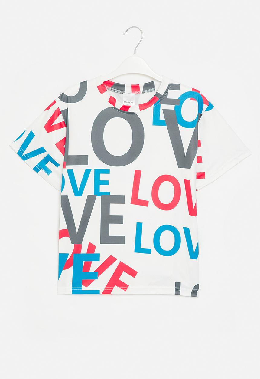 Pop Candy - Short sleeve printed tee - white