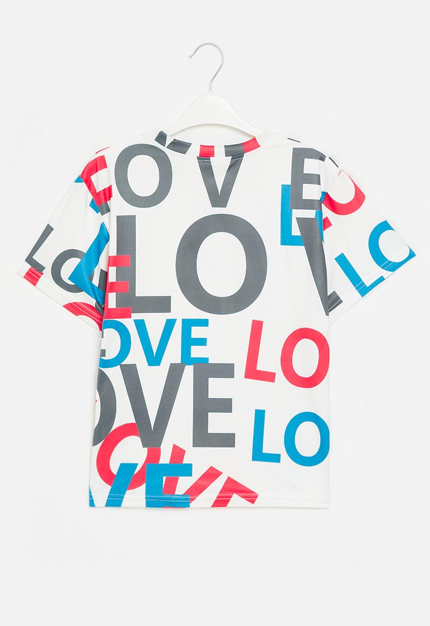 Pop Candy - Short sleeve printed tee - white