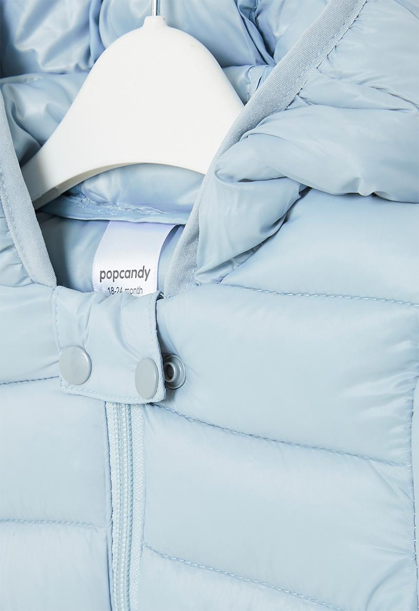 Pop Candy - Hooded  puffer jacket - blue