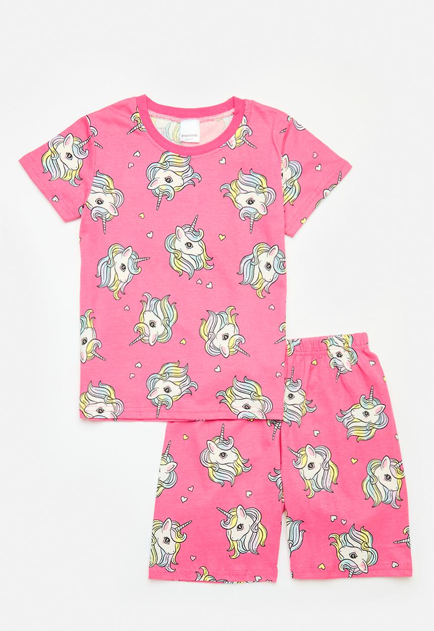 Pop Candy - Printed pj set - dark pink