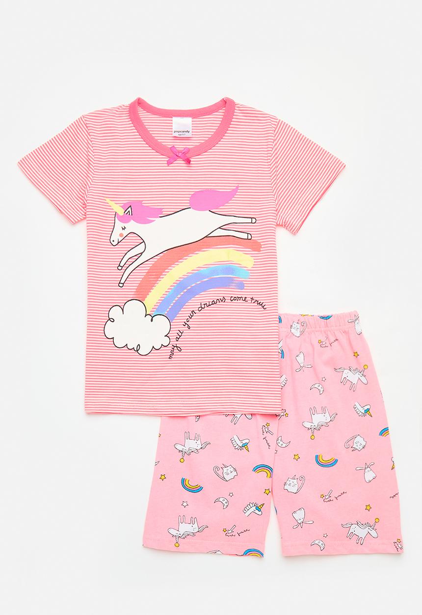Pop Candy - Printed pj set - light pink