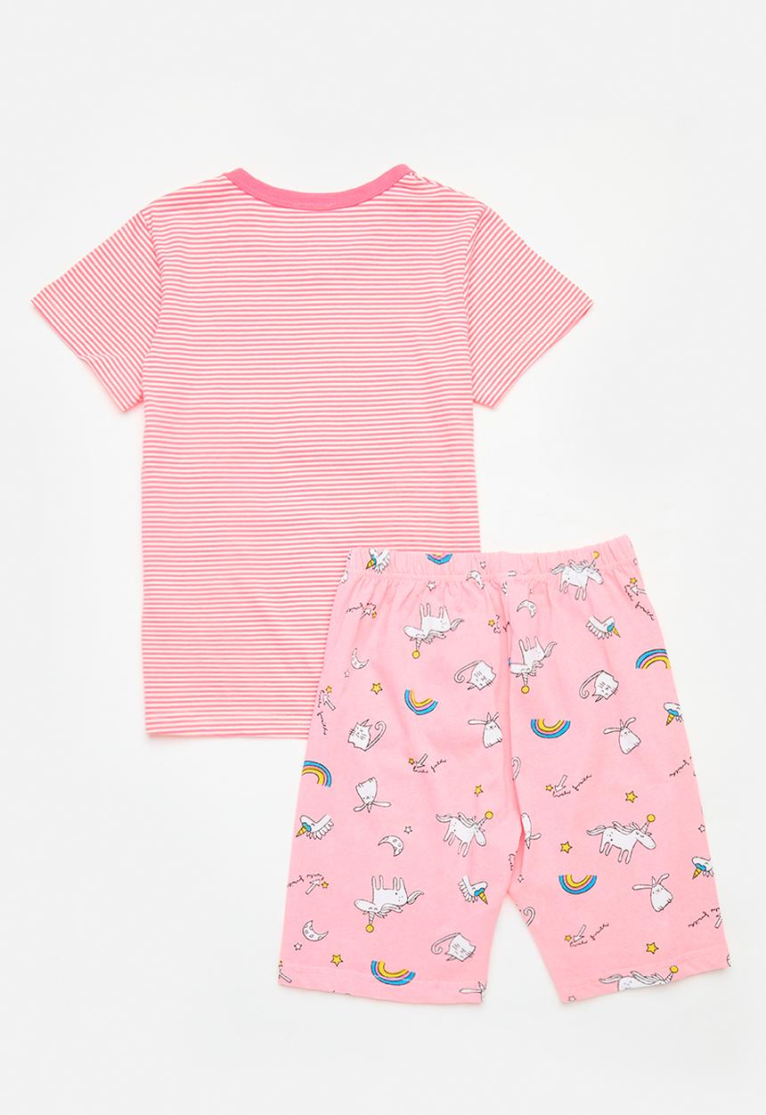 Pop Candy - Printed pj set - light pink