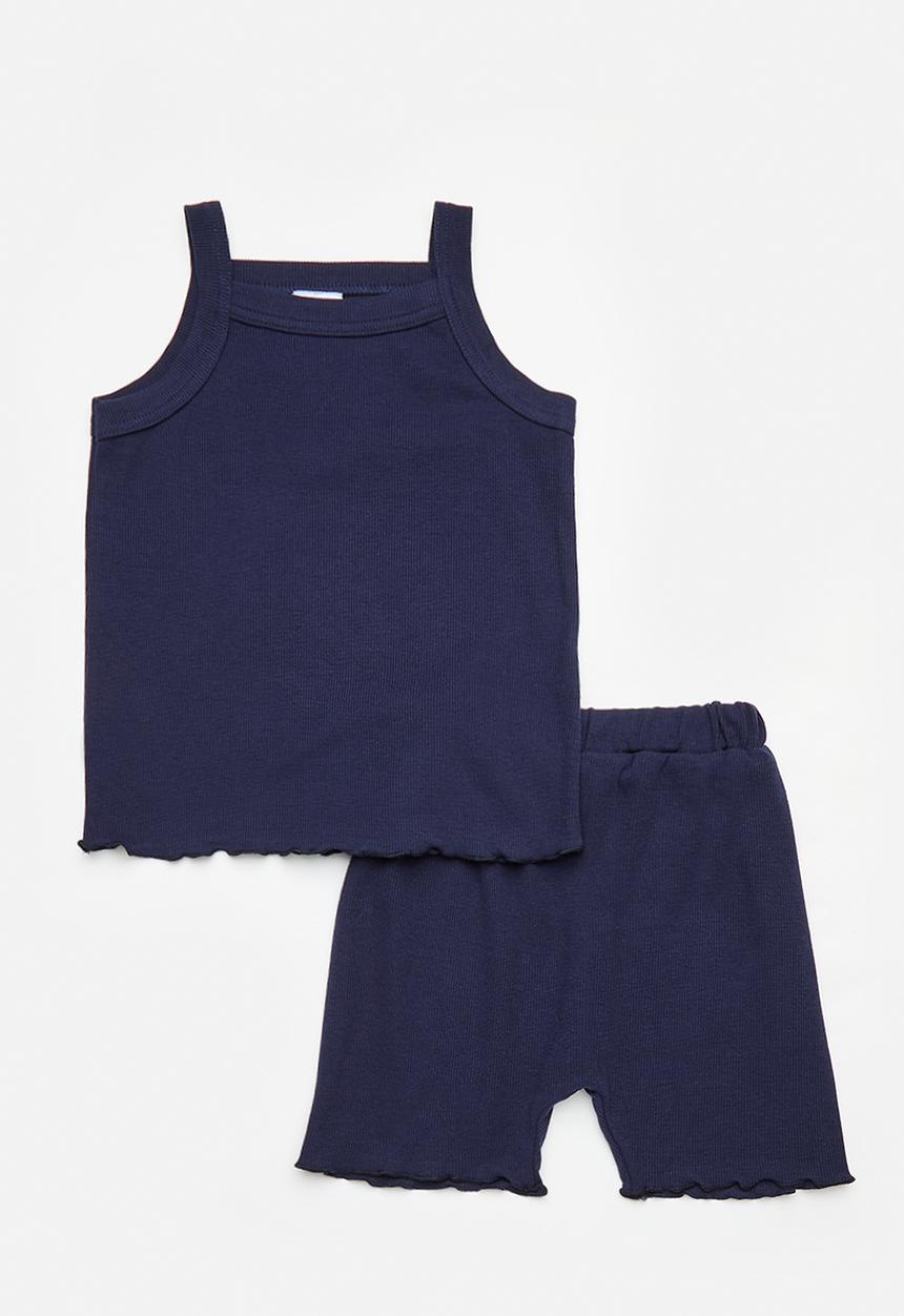 Pop Candy - Cami & short set - navy
