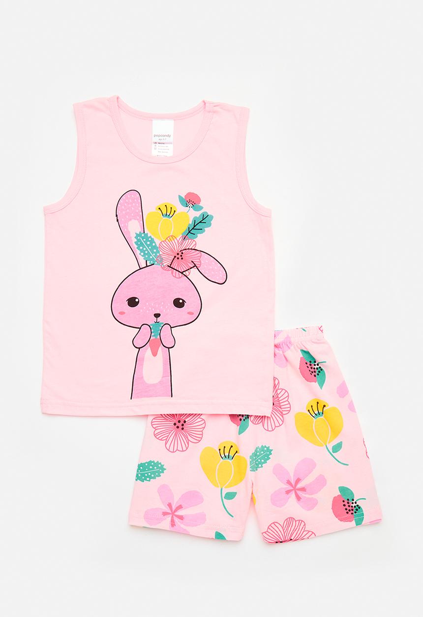 Pop Candy - Printed sleeveless pj set - pink