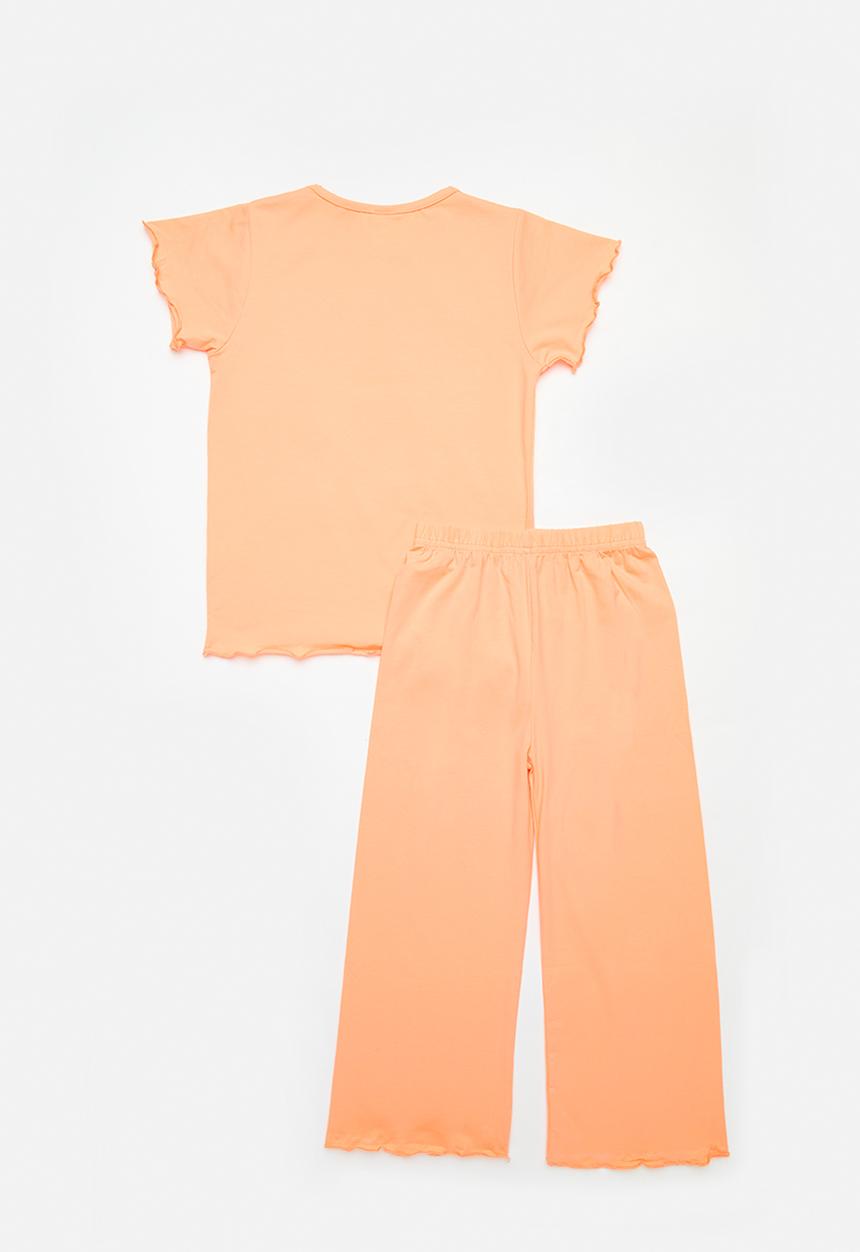 Pop Candy - Frill detail pj set - orange