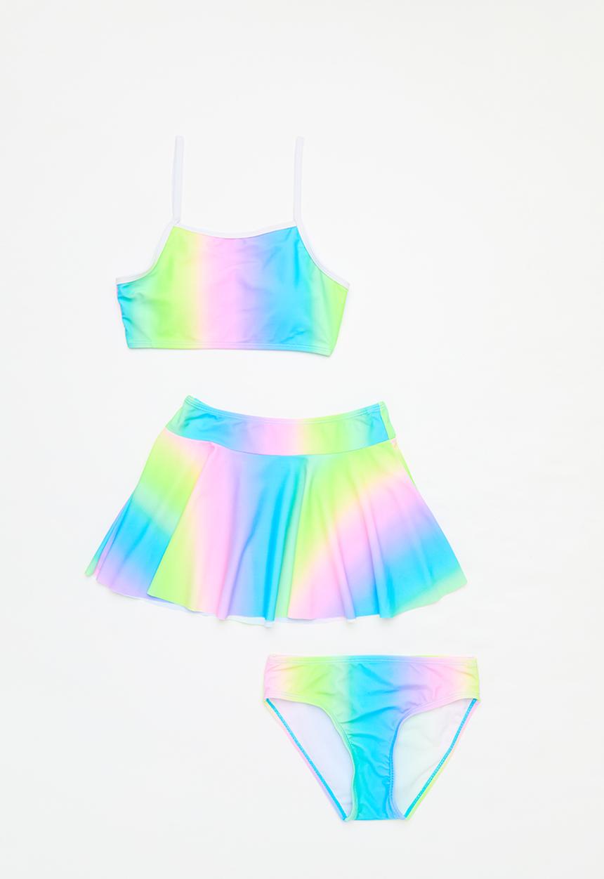 Pop Candy - Girls 3 piece bikini set - multi