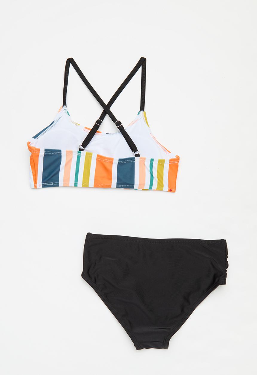 Pop Candy - 2 Piece striped bikini set - multi
