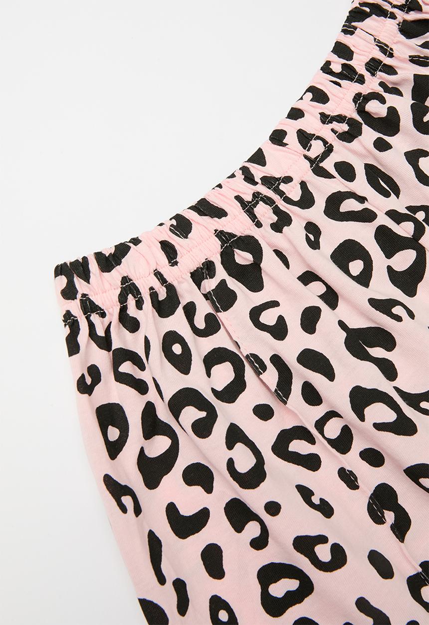 Pop Candy - Tee & short set - leopard print