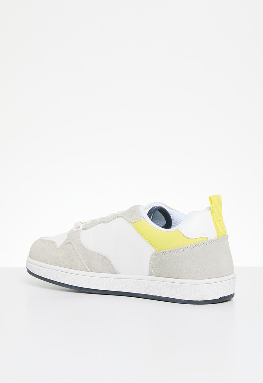 POLO - Combo Colour Outsole Sneaker - White