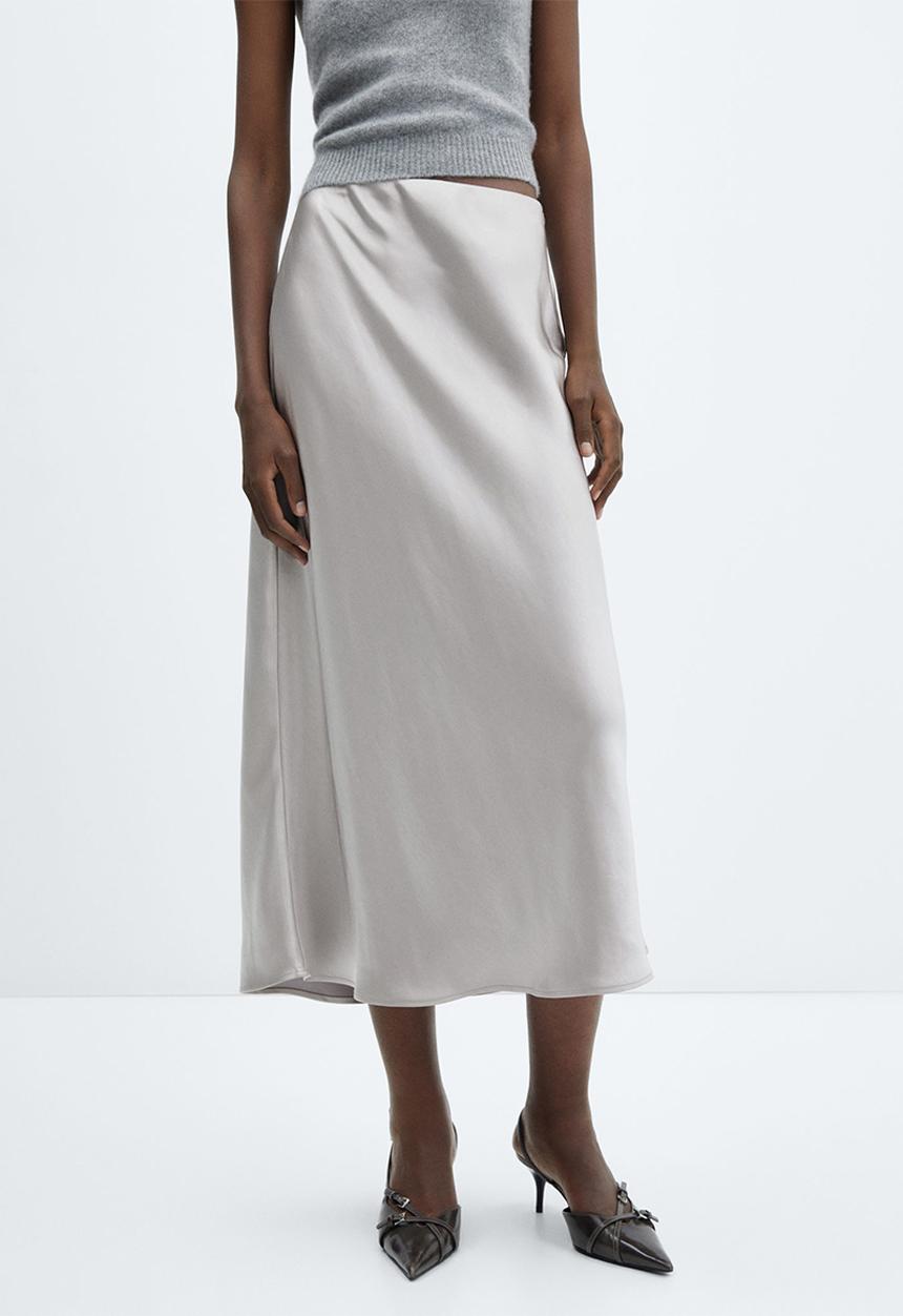 MANGO - Skirt Mia - Gray