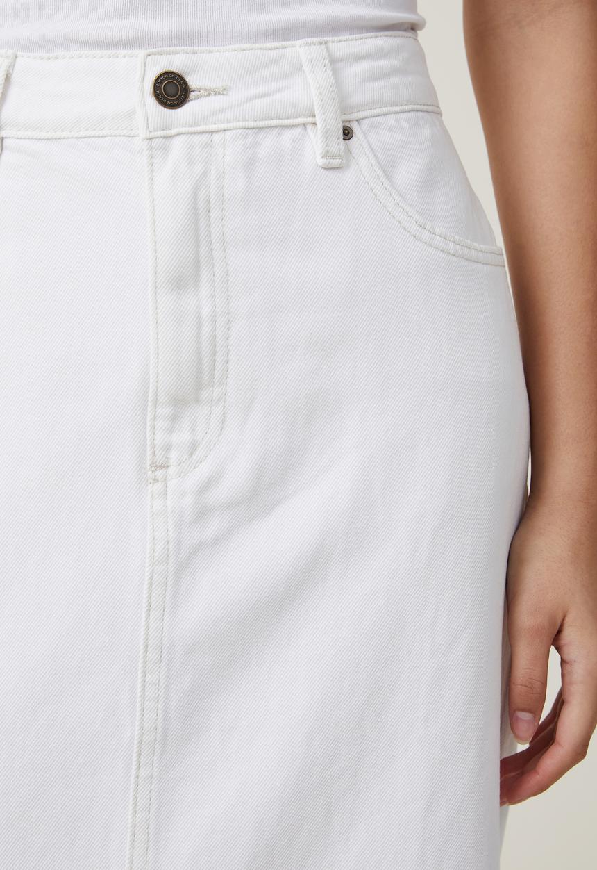 Cotton On - Blake Denim Maxi Skirt - Whitehaven