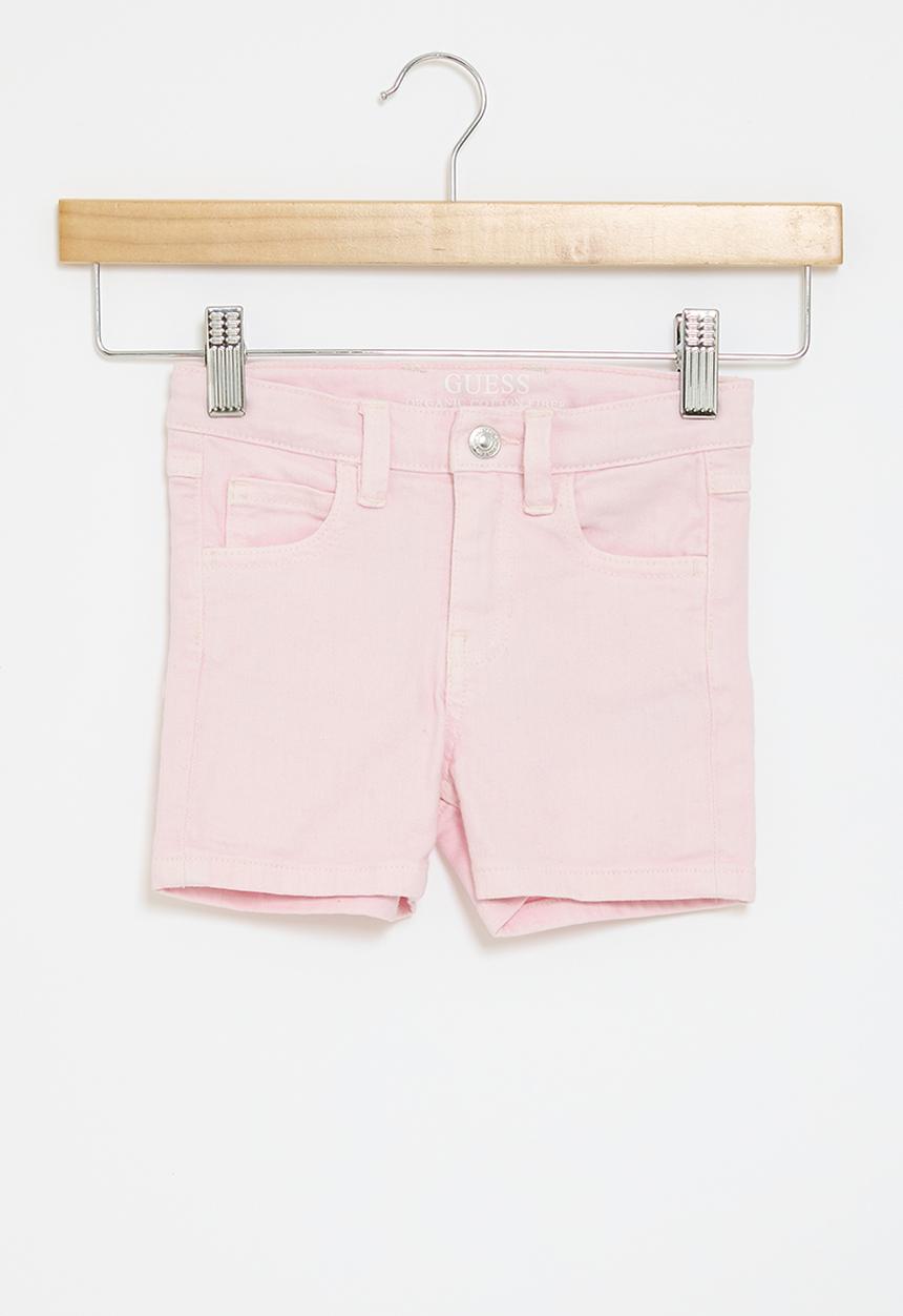 GUESS - Bull denim shorts - ballet pink