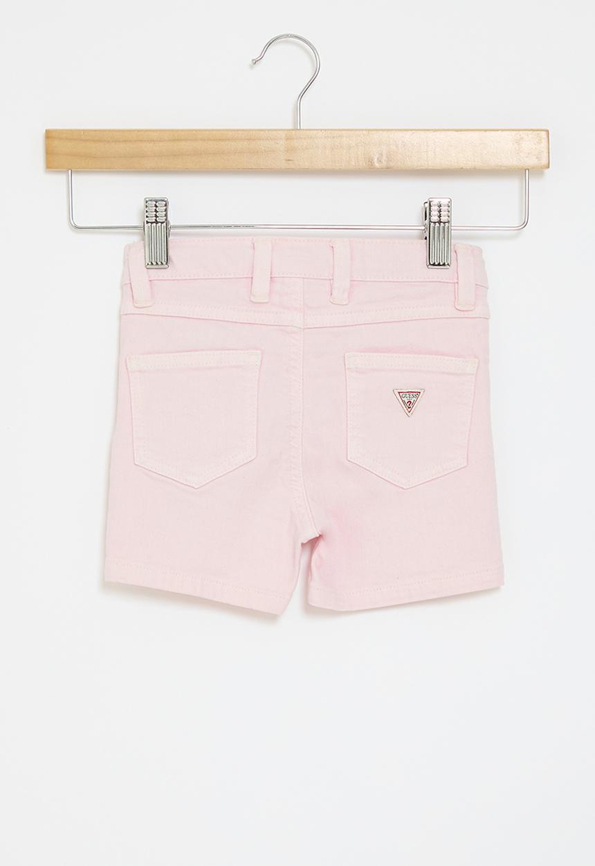 GUESS - Bull denim shorts - ballet pink