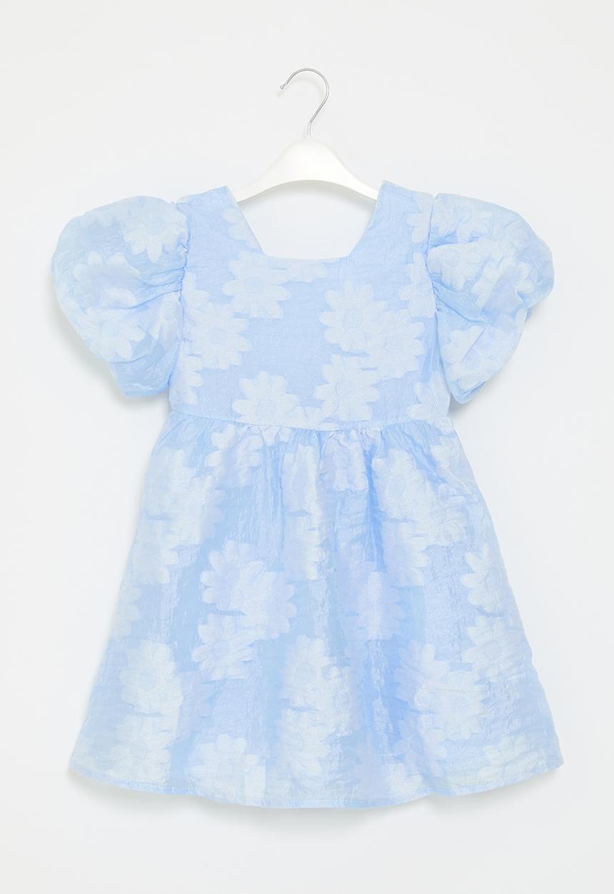 Pop Candy - Puff sleeve dress - blue