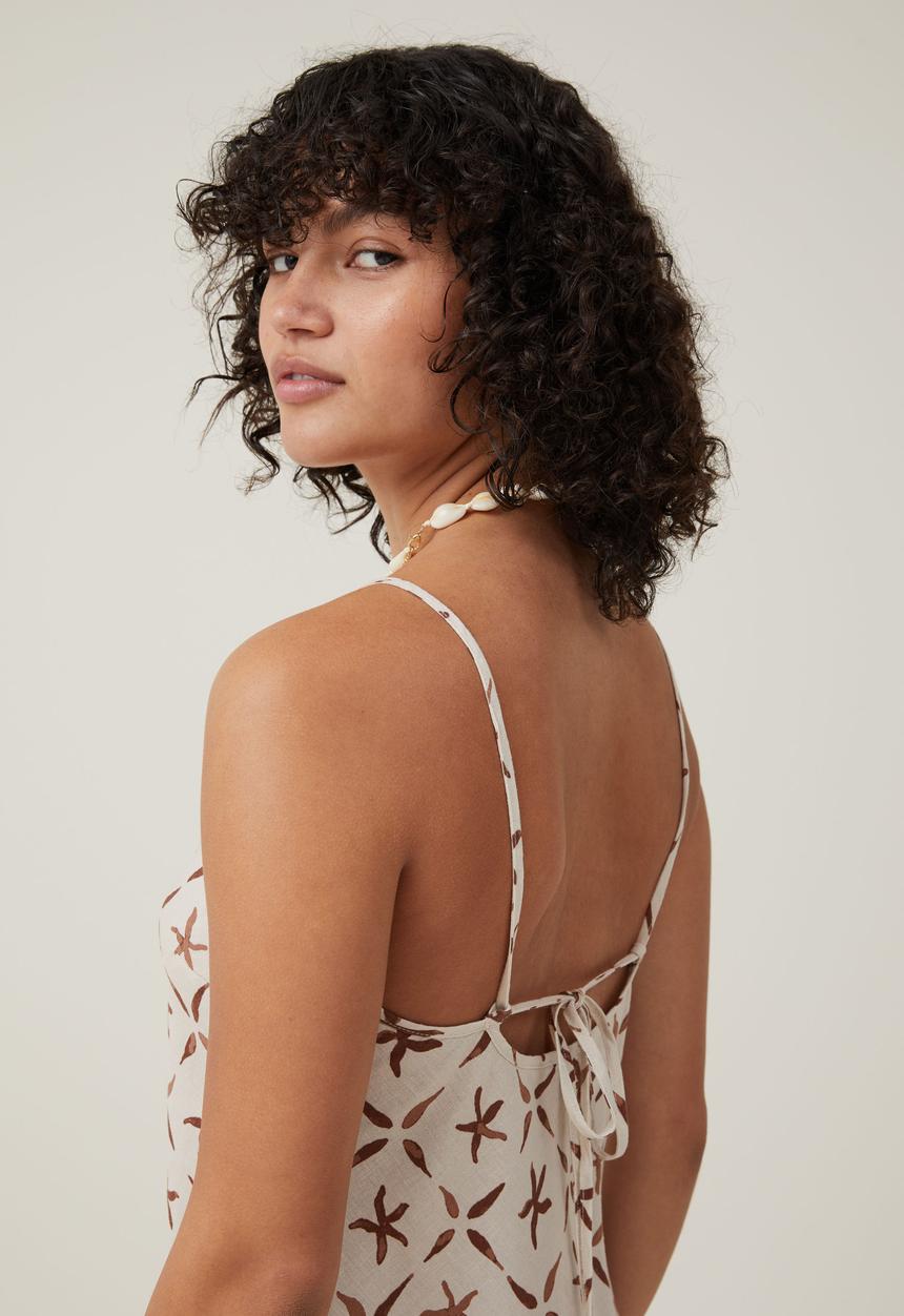 Cotton On - Haven Mini Dress - Sea Star Tile Stone
