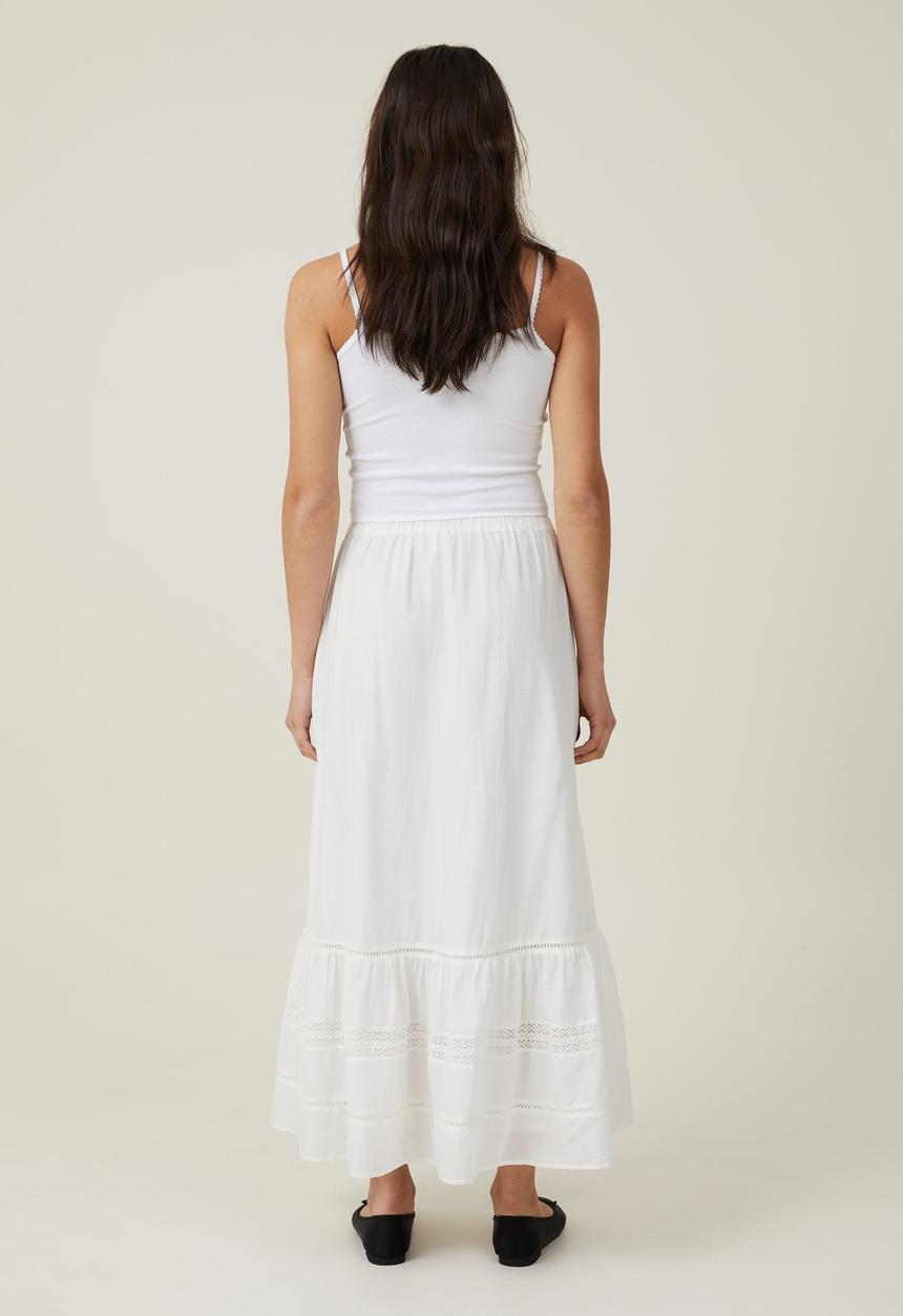 Cotton On - Rylee Lace Maxi Skirt - White