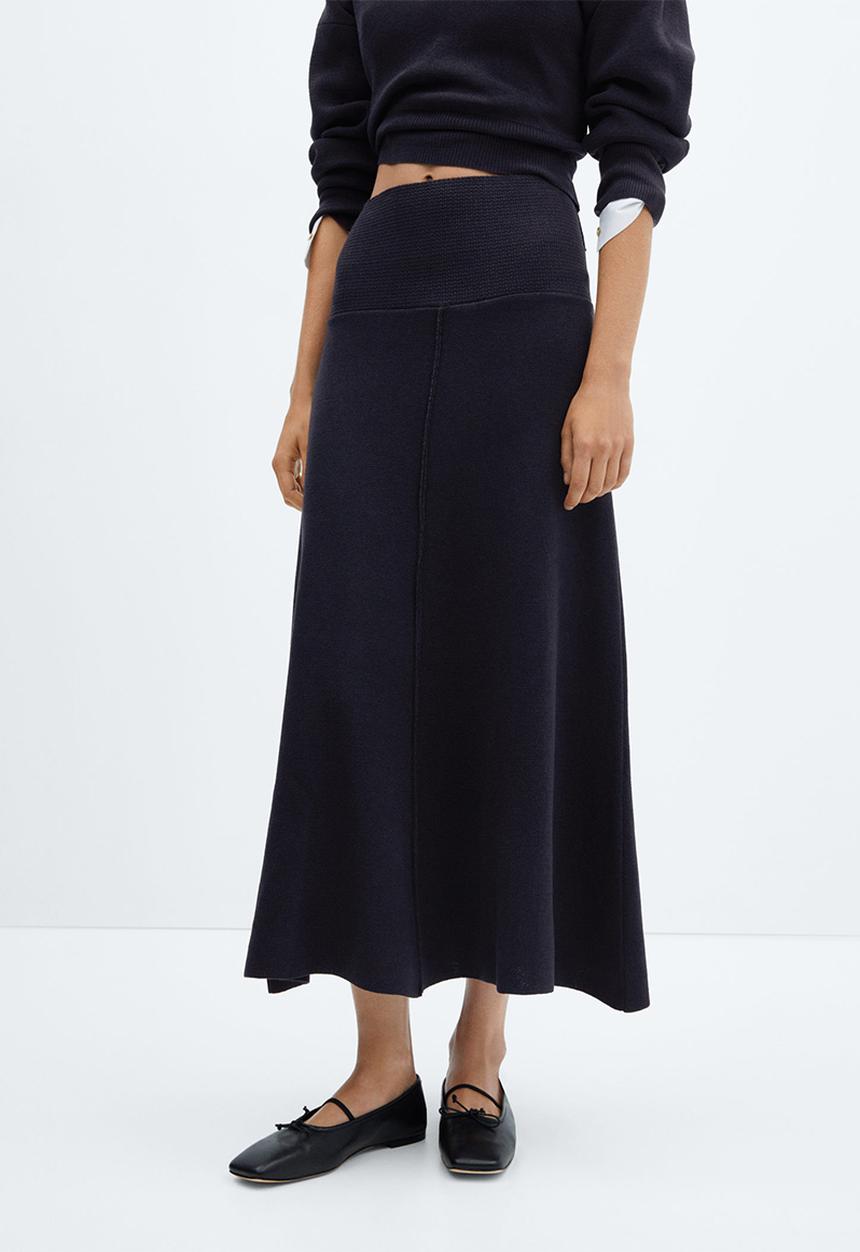 MANGO - Skirt Grechen - Navy