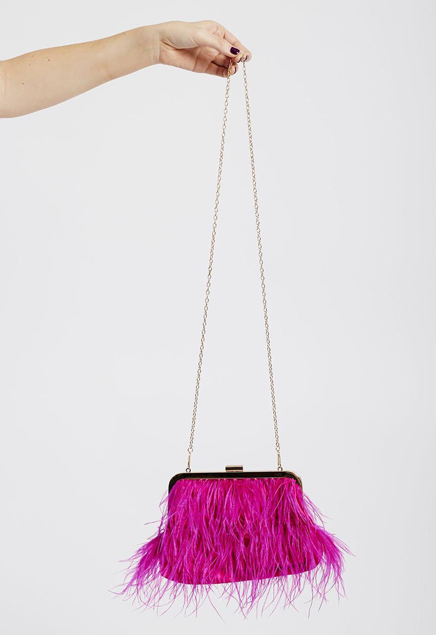 Me&B - The feather clutch - pink