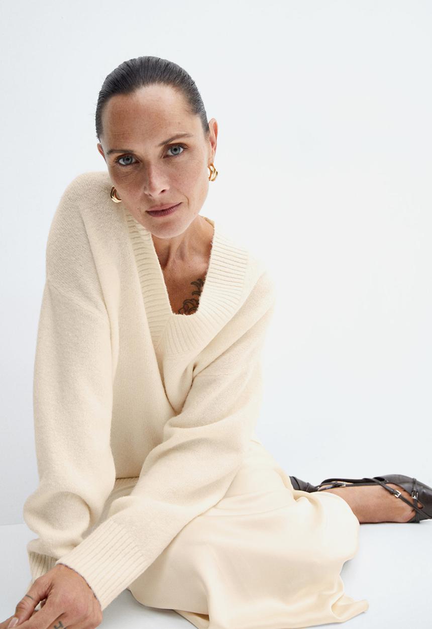 MANGO - Sweater taldorav - light beige