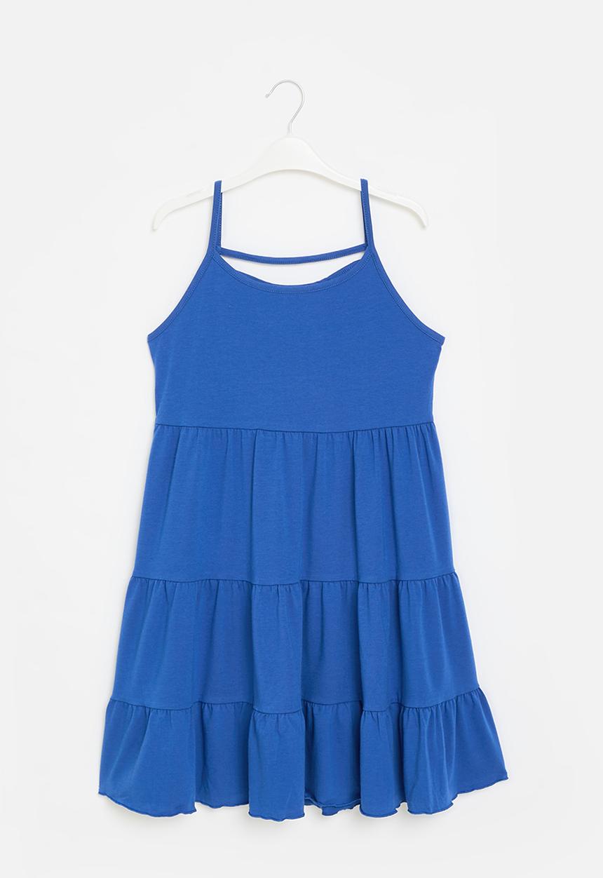 Pop Candy - Tiered cami dress - blue