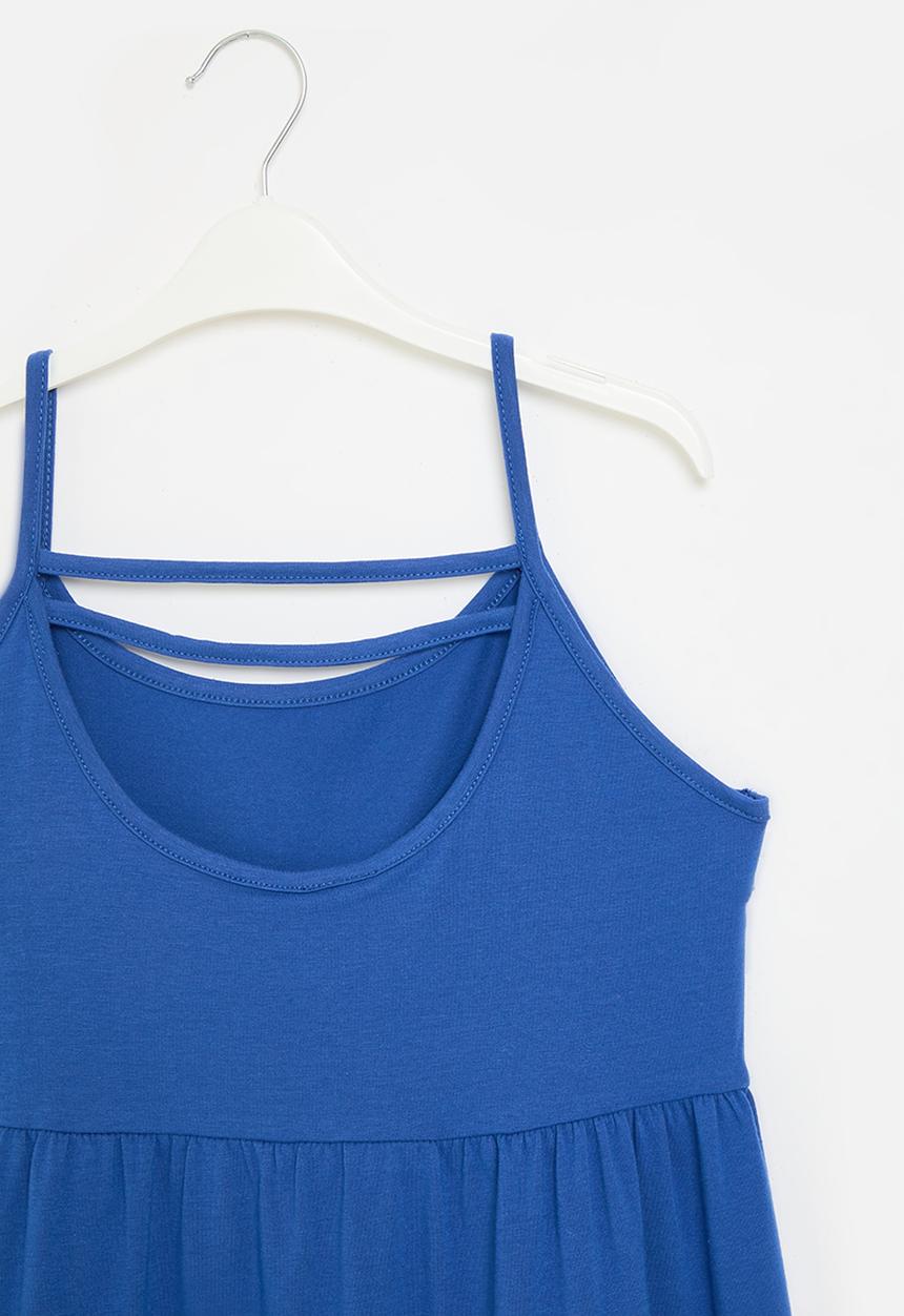 Pop Candy - Tiered cami dress - blue