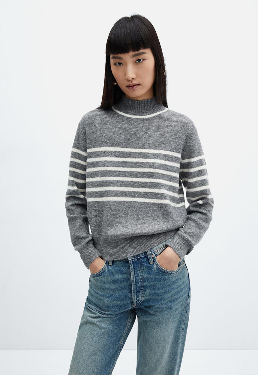 MANGO - Sweater mumu - light pastel grey