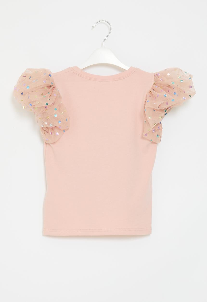 Pop Candy - Puff sleeve tee - pink