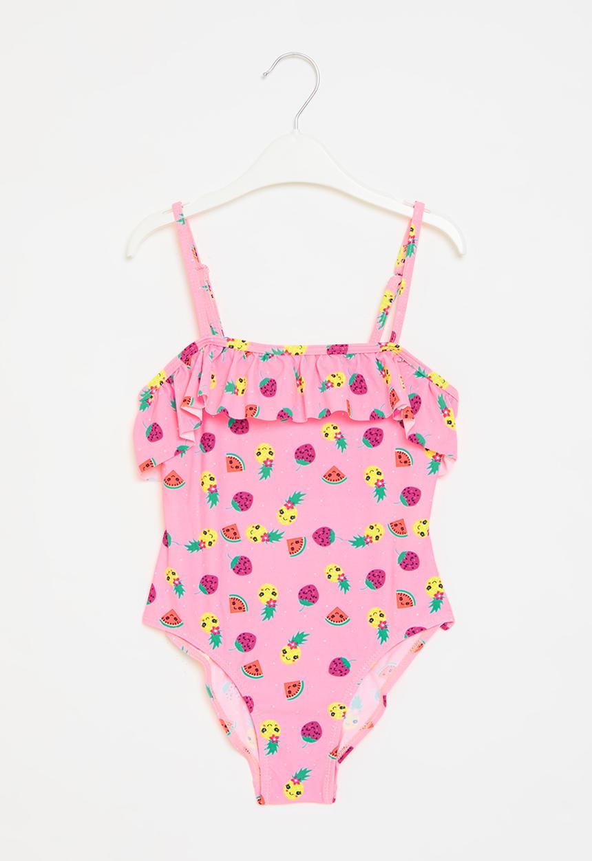 Pop Candy - One piece frilled bikini - pink
