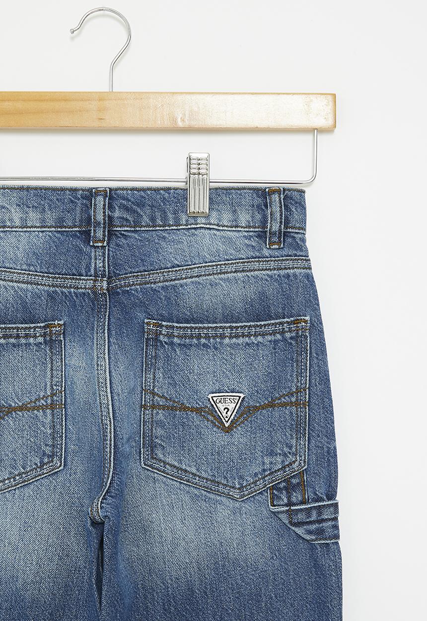 GUESS - Denim oversize pants - blue thunderbolt boy wash