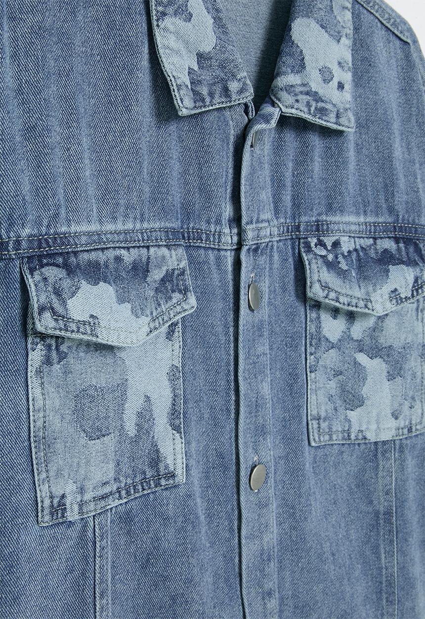 Pop Candy - Denim jacket - camo