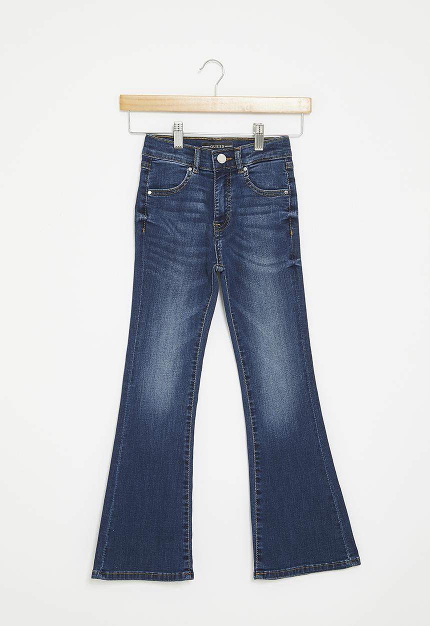 GUESS - Stretch denim flare fit pants - lily mid wash