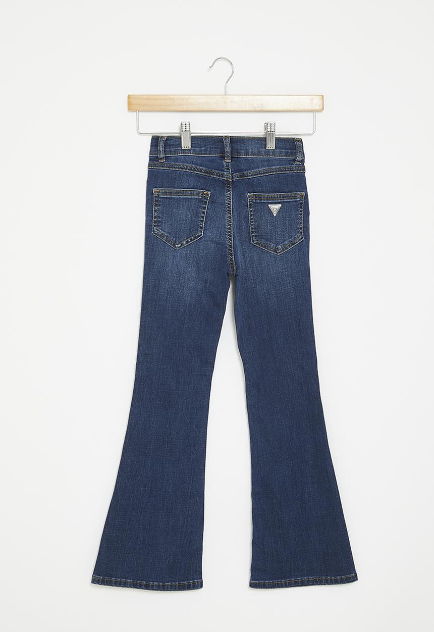 GUESS - Stretch denim flare fit pants - lily mid wash