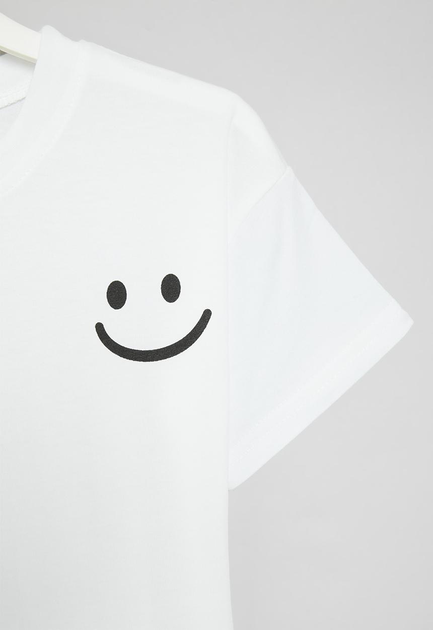 Pop Candy - Smiley tee - white 