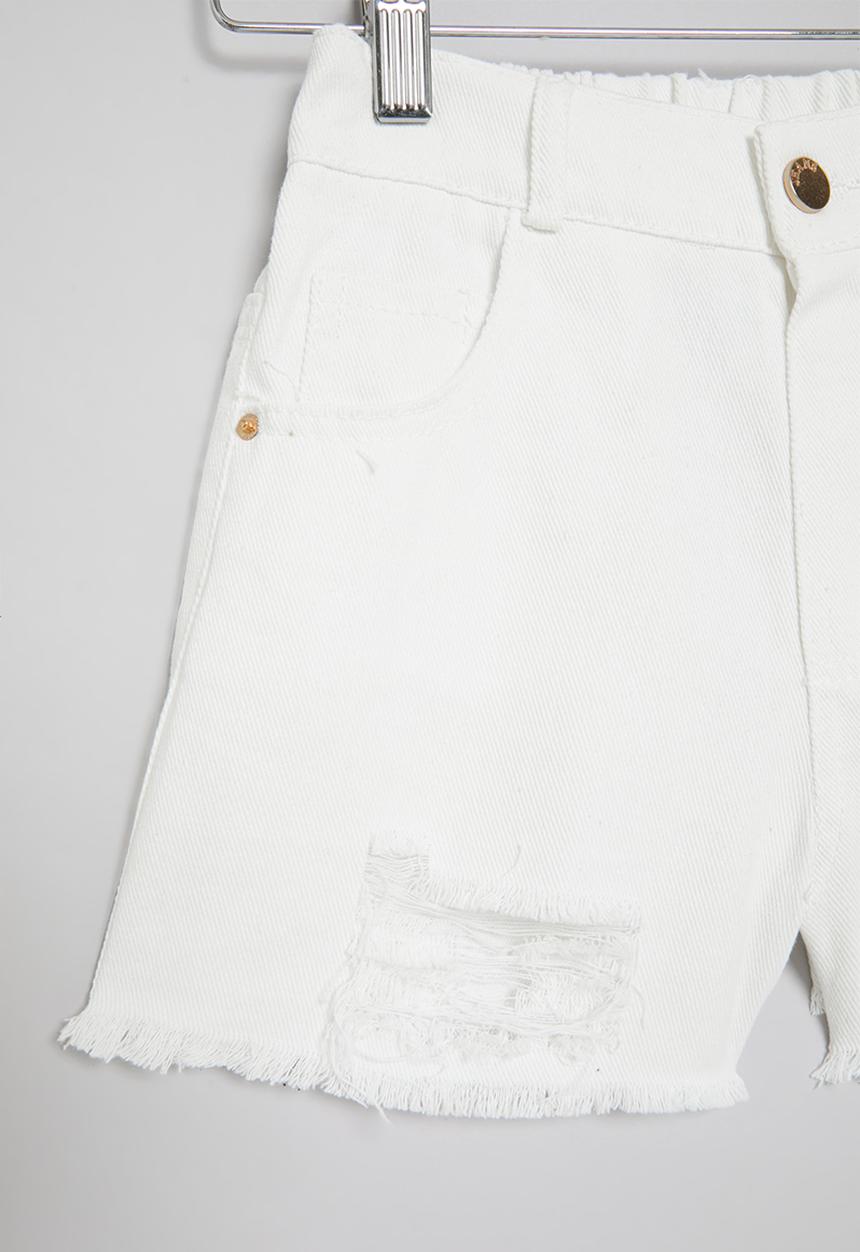 Pop Candy - Denim shorts - white