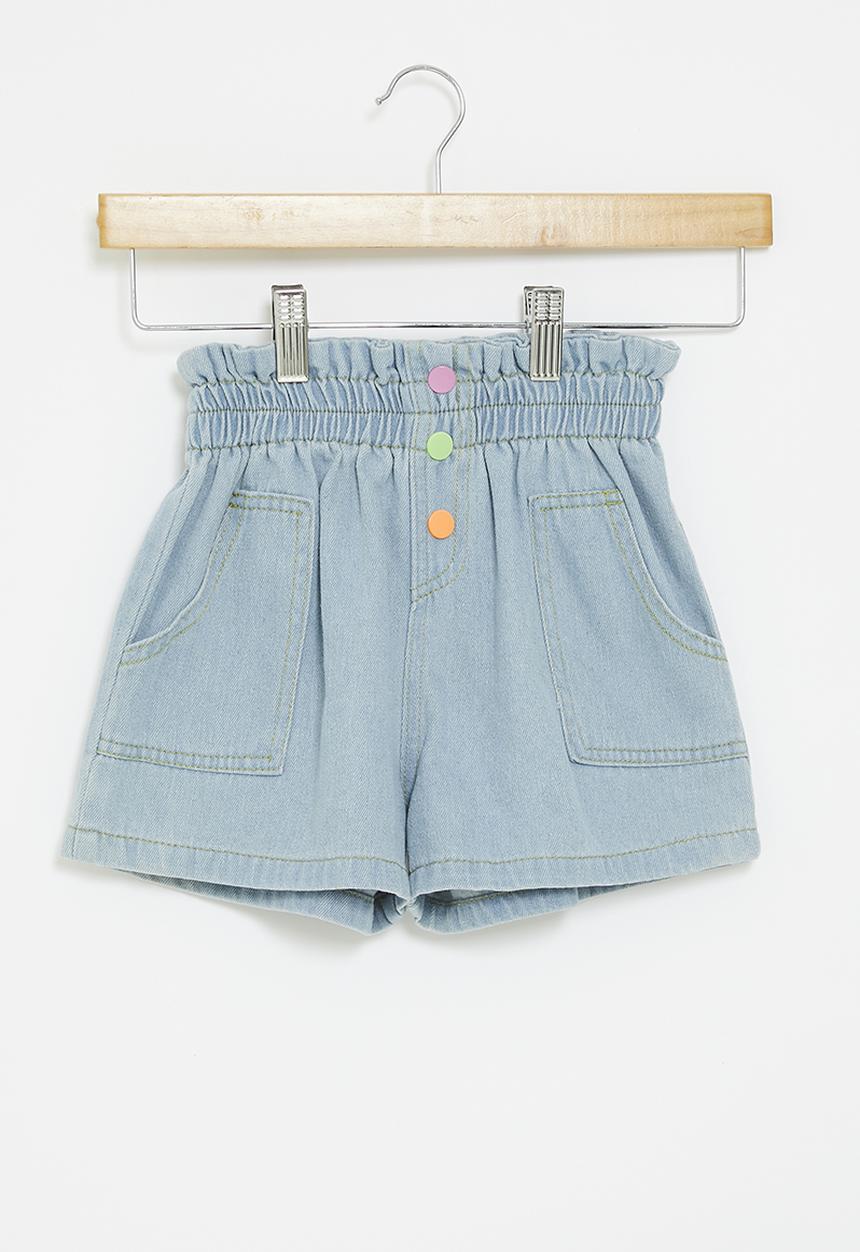 Pop Candy - Elasticated waist shorts - light blue