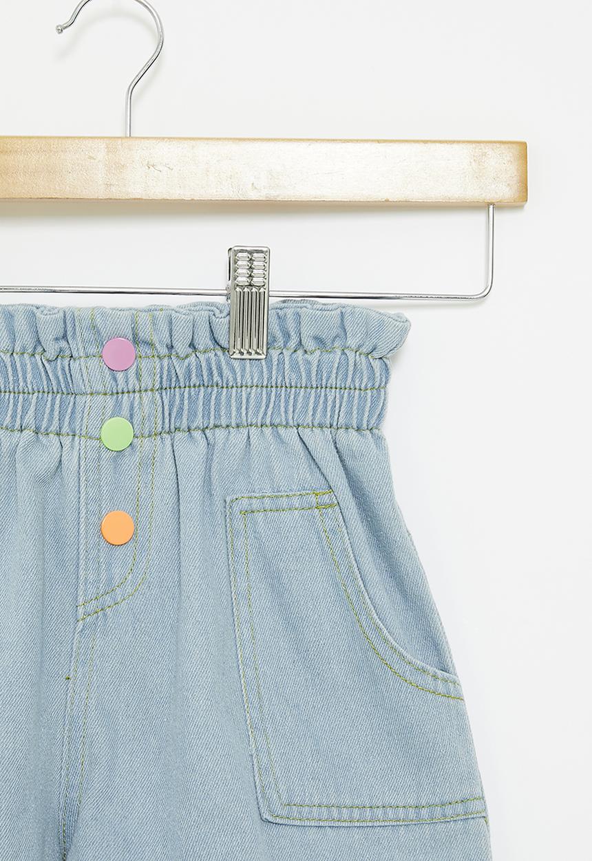 Pop Candy - Elasticated waist shorts - light blue