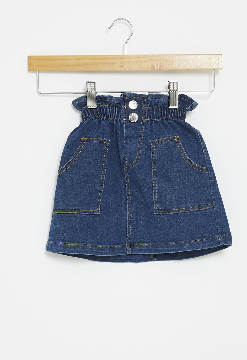 Pop Candy - Denim skirt - dark blue