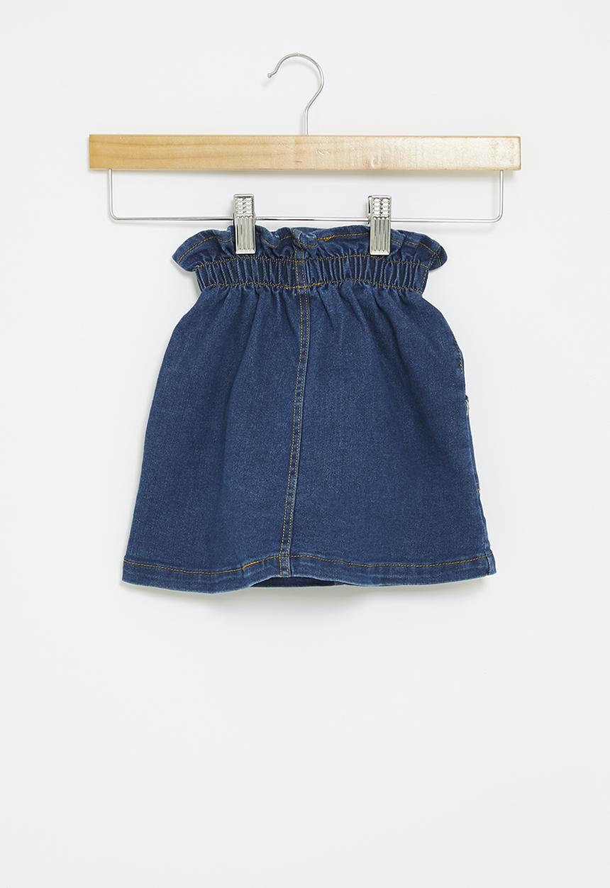 Pop Candy - Denim skirt - dark blue