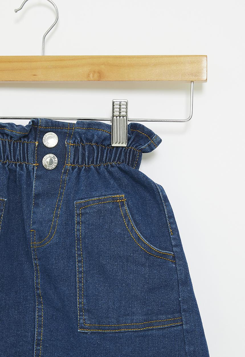 Pop Candy - Denim skirt - dark blue