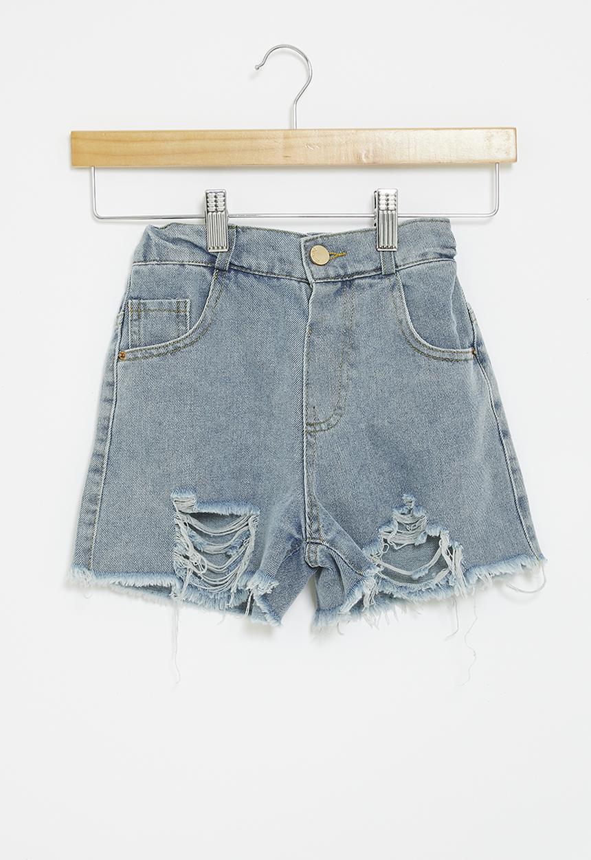 Pop Candy - Denim shorts - stonewash