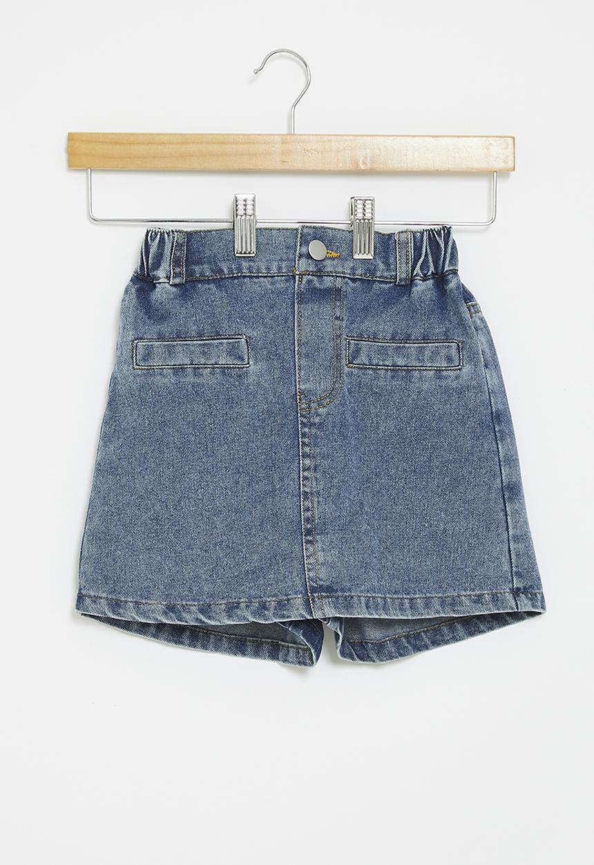 Pop Candy - Denim skirt - stonewash