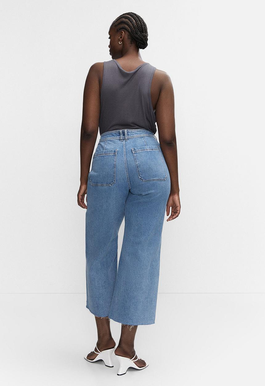 MANGO - Plus jeans catherin - open blue