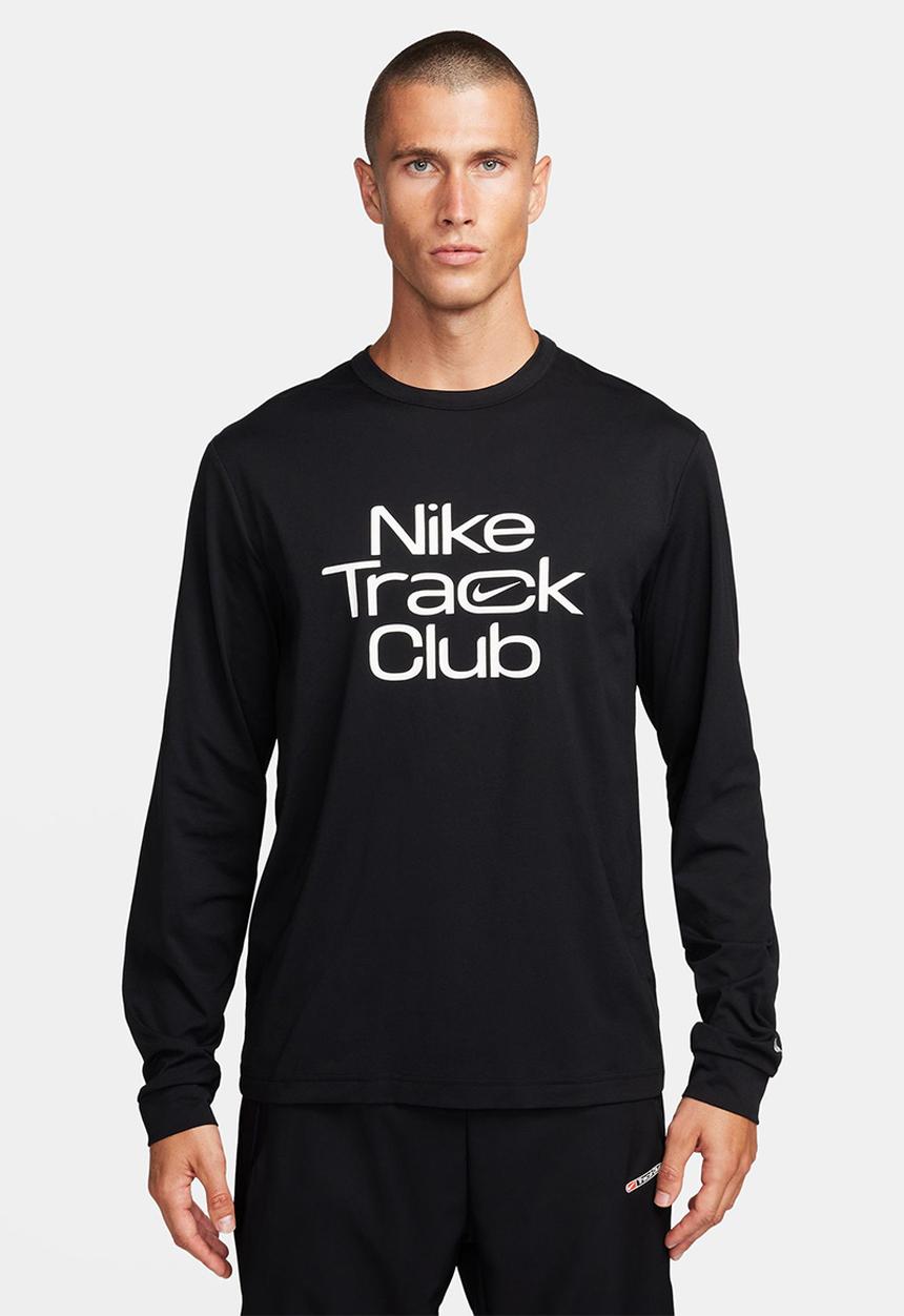 Nike - Track Club Dri-FIT Hyverse long sleeve run top in  - black 