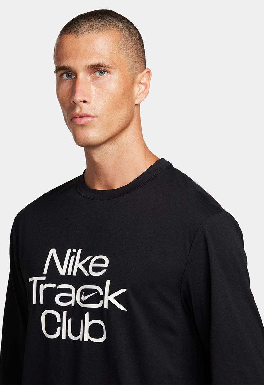 Nike - Track Club Dri-FIT Hyverse long sleeve run top in  - black 